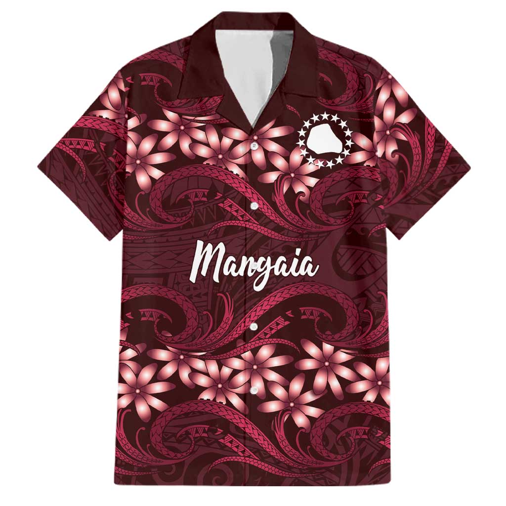 Personalised Cook Islands Mangaia Family Matching Tank Maxi Dress and Hawaiian Shirt Tiare Maori Polynesian Waves Tattoo