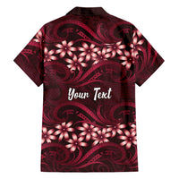 Personalised Cook Islands Mangaia Hawaiian Shirt Tiare Maori Polynesian Waves Tattoo