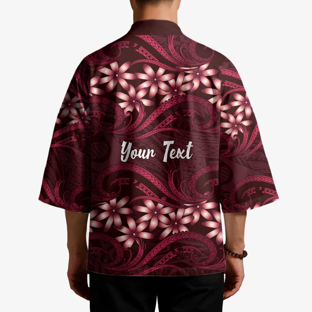 Personalised Cook Islands Mangaia Kimono Tiare Maori Polynesian Waves Tattoo