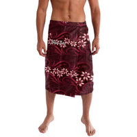 Personalised Cook Islands Mangaia Lavalava Tiare Maori Polynesian Waves Tattoo LT14 Burgundy - Polynesian Pride