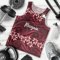 Personalised Cook Islands Mangaia Men Tank Top Tiare Maori Polynesian Waves Tattoo LT14 - Polynesian Pride