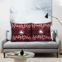 Personalised Cook Islands Mangaia Pillow Cover Tiare Maori Polynesian Waves Tattoo LT14 - Polynesian Pride
