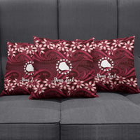 Personalised Cook Islands Mangaia Pillow Cover Tiare Maori Polynesian Waves Tattoo LT14 - Polynesian Pride