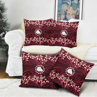 Personalised Cook Islands Mangaia Pillow Cover Tiare Maori Polynesian Waves Tattoo LT14 - Polynesian Pride