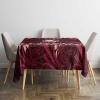 Personalised Cook Islands Mangaia Tablecloth Tiare Maori Polynesian Waves Tattoo LT14 - Polynesian Pride
