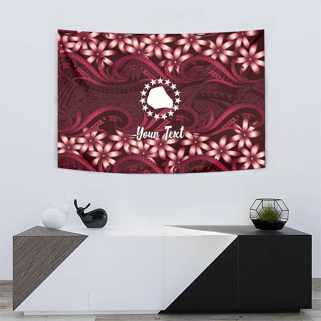 Personalised Cook Islands Mangaia Tapestry Tiare Maori Polynesian Waves Tattoo LT14 - Polynesian Pride