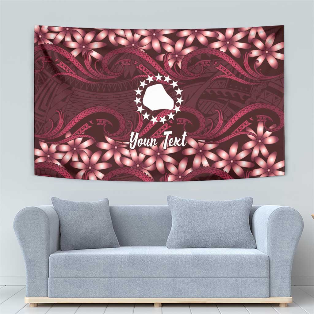 Personalised Cook Islands Mangaia Tapestry Tiare Maori Polynesian Waves Tattoo LT14 - Polynesian Pride