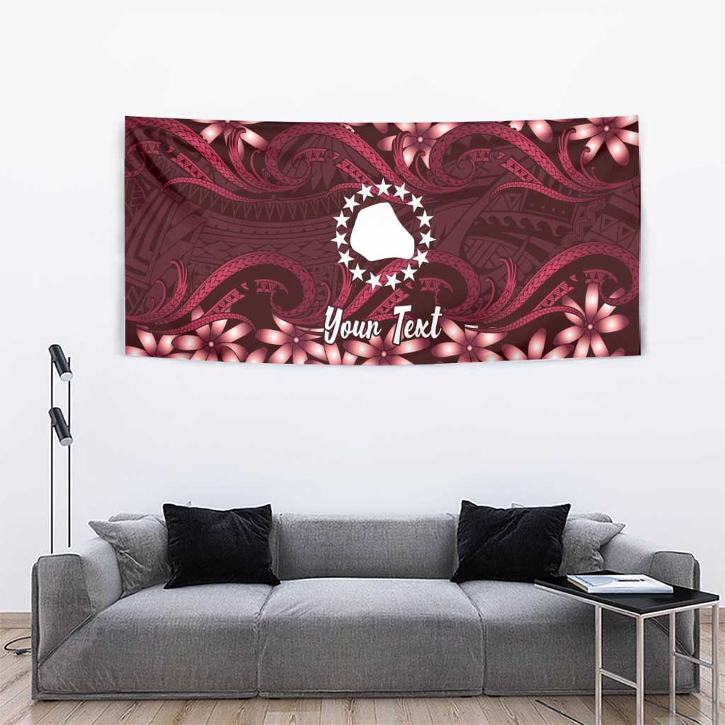 Personalised Cook Islands Mangaia Tapestry Tiare Maori Polynesian Waves Tattoo LT14 - Polynesian Pride