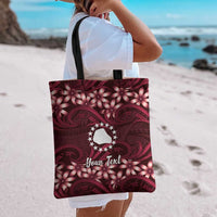 Personalised Cook Islands Mangaia Tote Bag Tiare Maori Polynesian Waves Tattoo LT14 - Polynesian Pride