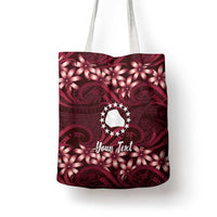 Personalised Cook Islands Mangaia Tote Bag Tiare Maori Polynesian Waves Tattoo LT14 - Polynesian Pride