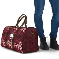 Personalised Cook Islands Mangaia Travel Bag Tiare Maori Polynesian Waves Tattoo LT14 - Polynesian Pride