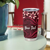 Personalised Cook Islands Mangaia Tumbler Cup Tiare Maori Polynesian Waves Tattoo LT14 - Polynesian Pride