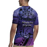 Philippines Father's Day Rugby Jersey Polynesian Tattoo Galaxy Vibes