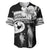 Guam Father's Day Baseball Jersey Chamorro Latte Stone Polynesian Pattern