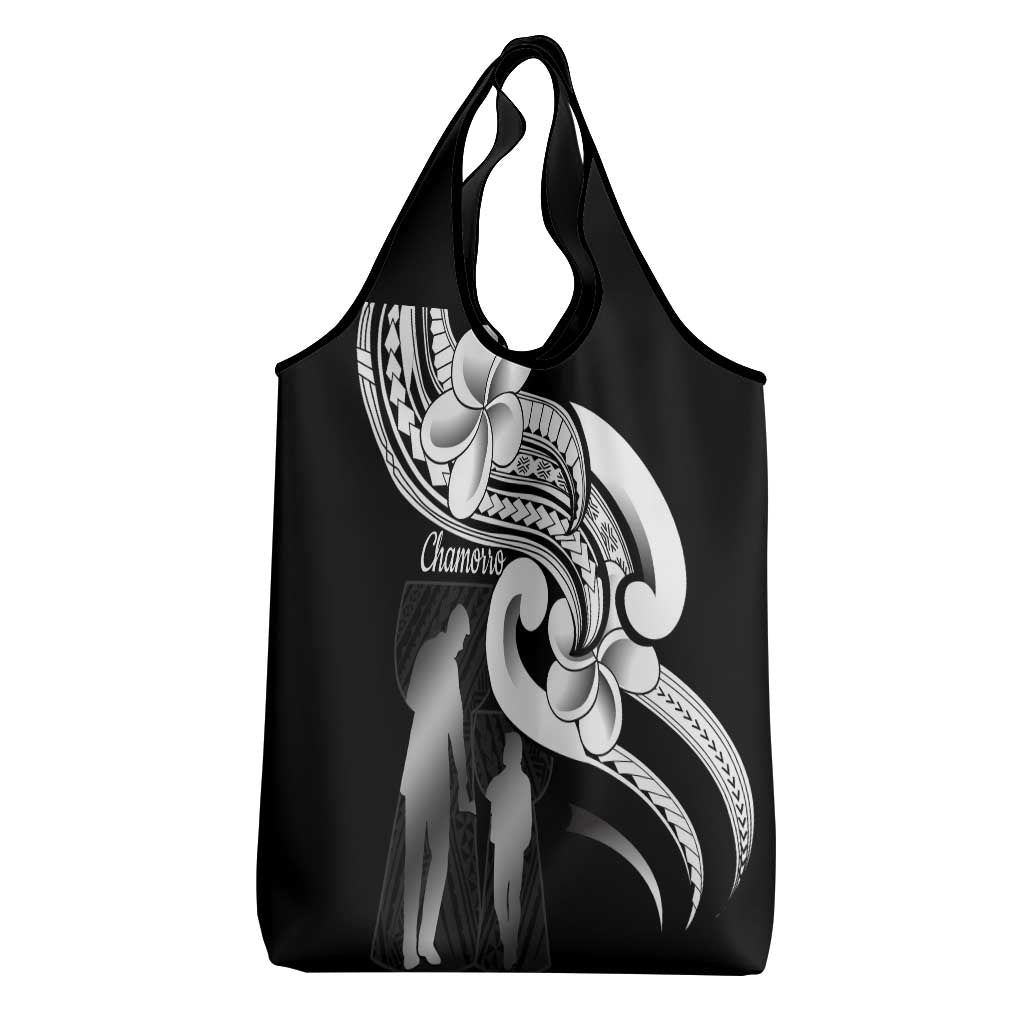 Guam Father's Day Grocery Bag Chamorro Latte Stone Polynesian Pattern LT14 - Polynesian Pride