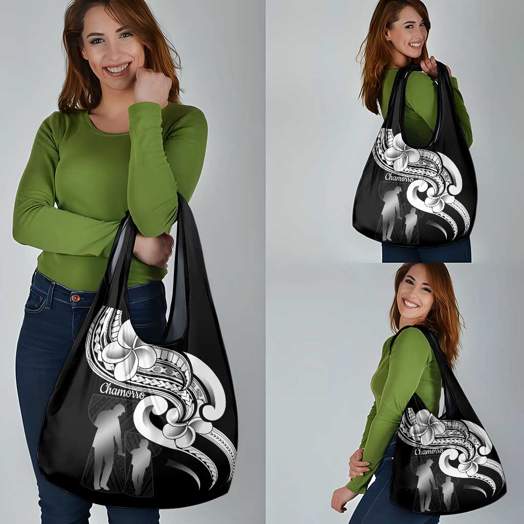 Guam Father's Day Grocery Bag Chamorro Latte Stone Polynesian Pattern LT14 - Polynesian Pride