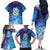 New Zealand Matariki Family Matching Off The Shoulder Long Sleeve Dress and Hawaiian Shirt Aotearoa Maori New Year Manaia Galaxy Vibes