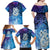 New Zealand Matariki Family Matching Off Shoulder Maxi Dress and Hawaiian Shirt Aotearoa Maori New Year Manaia Galaxy Vibes