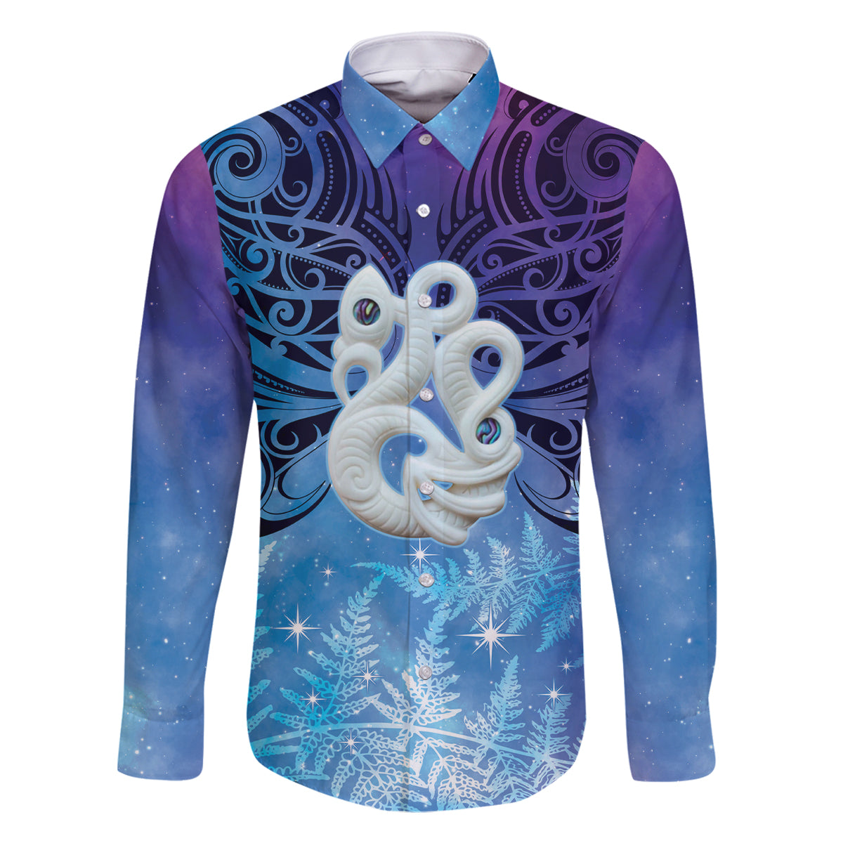 New Zealand Matariki Family Matching Off Shoulder Short Dress and Hawaiian Shirt Aotearoa Maori New Year Manaia Galaxy Vibes