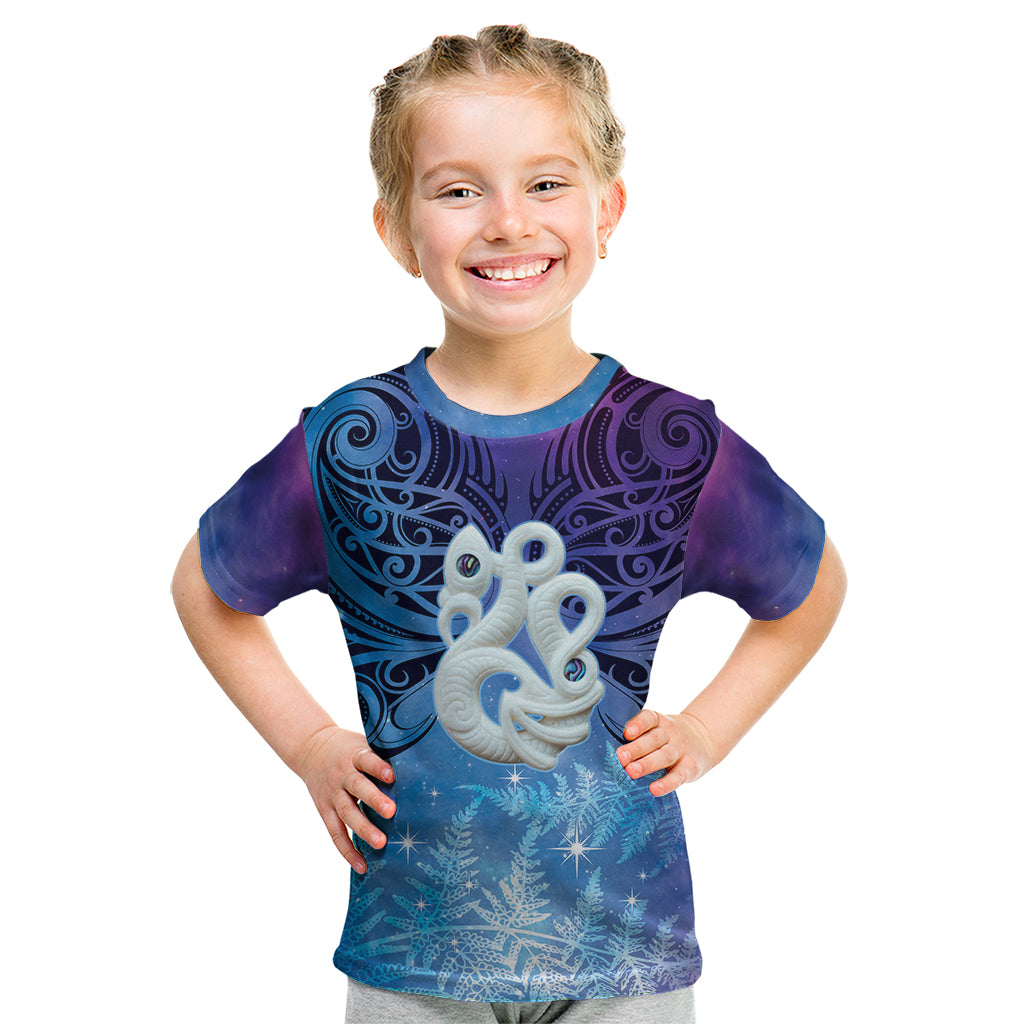 New Zealand Matariki Kid T Shirt Aotearoa Maori New Year Manaia Galaxy Vibes