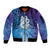 New Zealand Matariki Sleeve Zip Bomber Jacket Aotearoa Maori New Year Manaia Galaxy Vibes