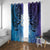 New Zealand Matariki Window Curtain Aotearoa Maori New Year Manaia Galaxy Vibes