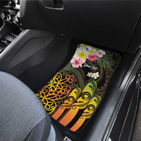 Personalised Vanuatu Independence Day Car Mats Carving Drum Sand Drawing Turtle LT14 - Polynesian Pride