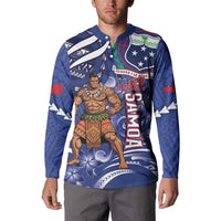 Samoa Independence Day Button Sweatshirt 1962 Proud Samoan Warrior LT14 - Polynesian Pride