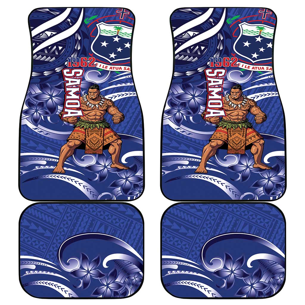 Samoa Independence Day Car Mats 1962 Proud Samoan Warrior LT14 - Polynesian Pride