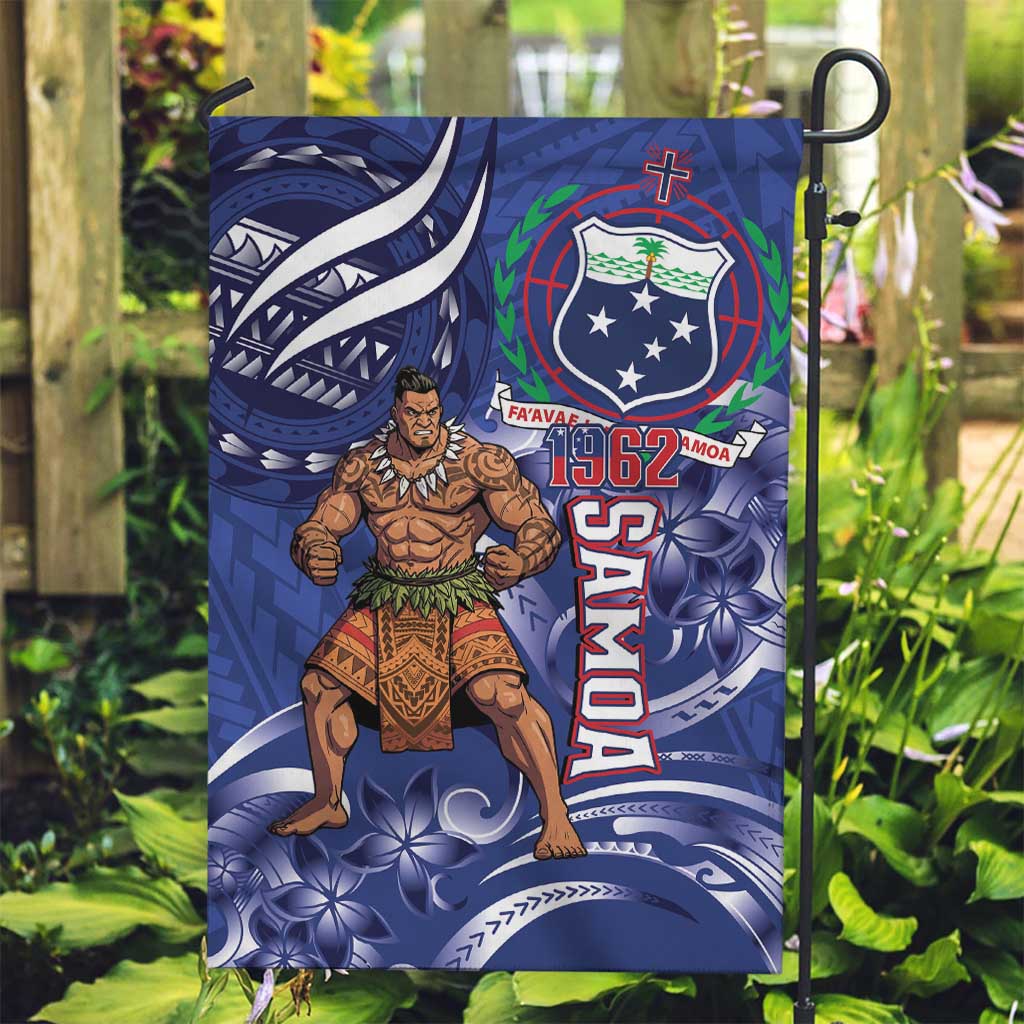 Samoa Independence Day Garden Flag 1962 Proud Samoan Warrior