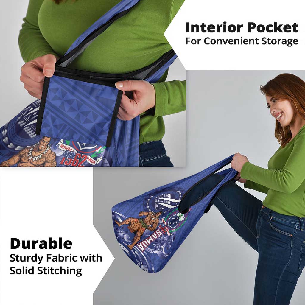 Samoa Independence Day Grocery Bag 1962 Proud Samoan Warrior