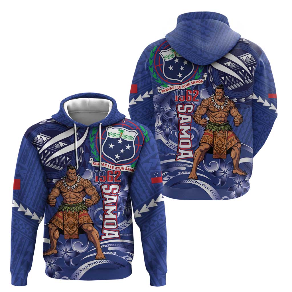 Samoa Independence Day Hoodie 1962 Proud Samoan Warrior