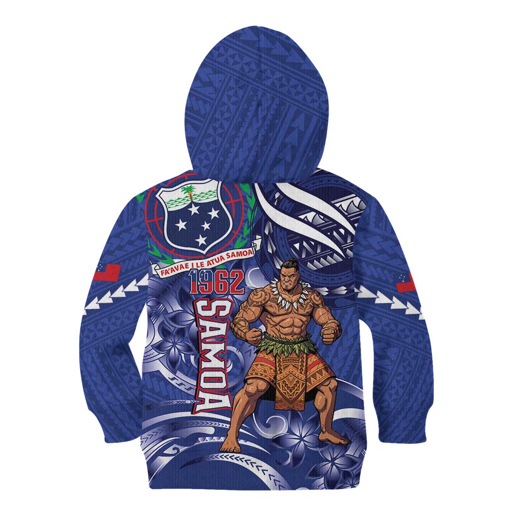Samoa Independence Day Kid Hoodie 1962 Proud Samoan Warrior