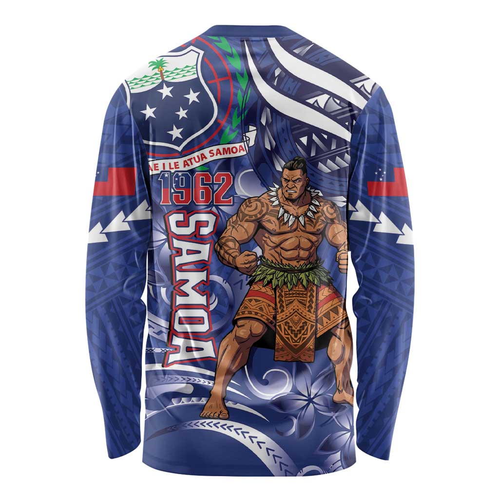 Samoa Independence Day Long Sleeve Shirt 1962 Proud Samoan Warrior LT14 - Polynesian Pride