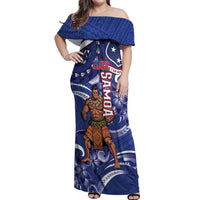 Samoa Independence Day Off Shoulder Maxi Dress 1962 Proud Samoan Warrior