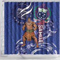 Samoa Independence Day Shower Curtain 1962 Proud Samoan Warrior