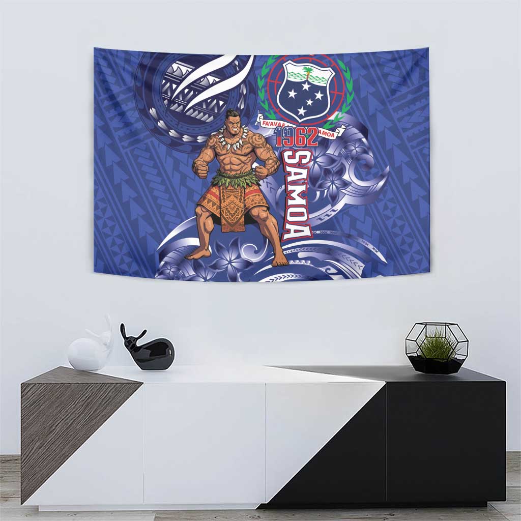 Samoa Independence Day Tapestry 1962 Proud Samoan Warrior