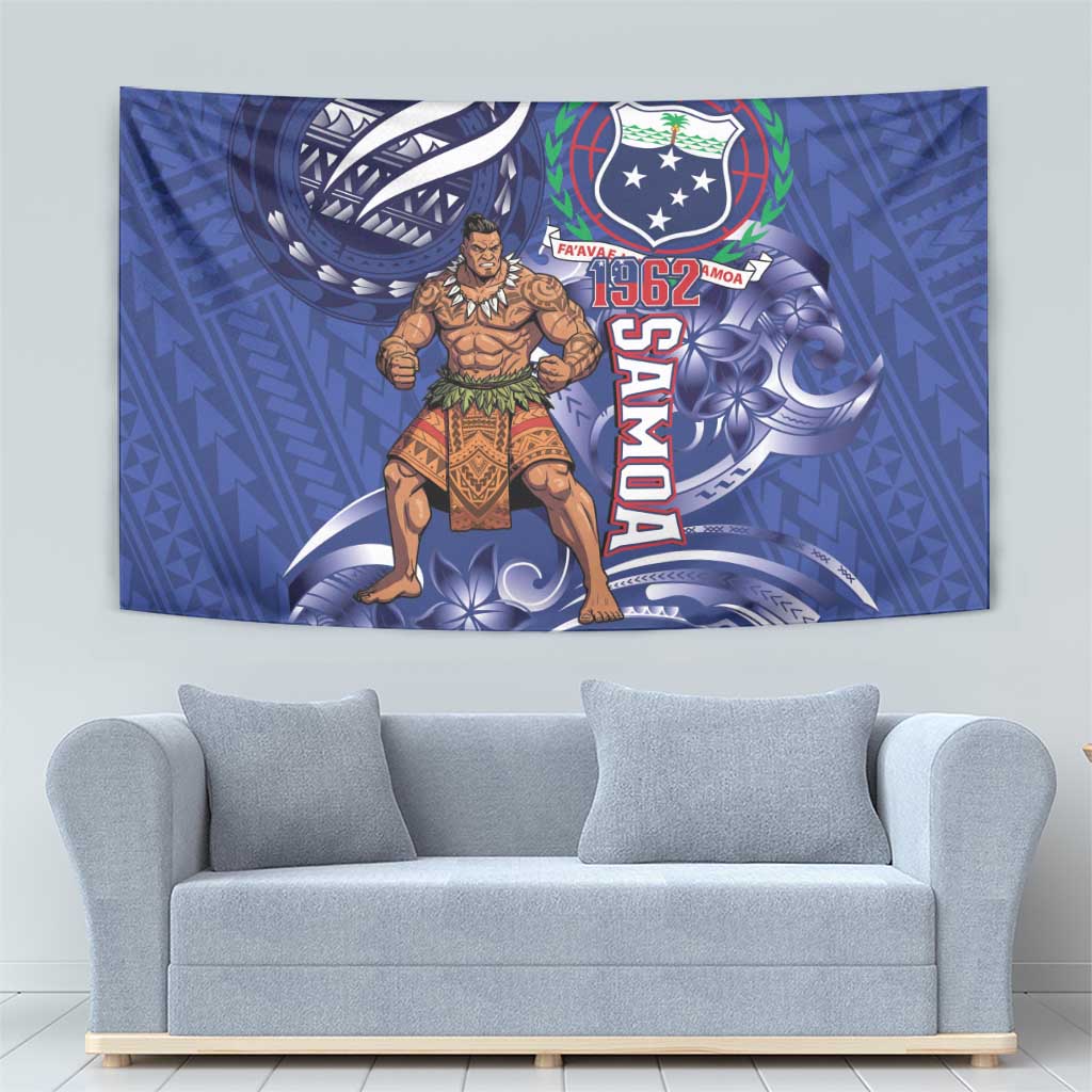 Samoa Independence Day Tapestry 1962 Proud Samoan Warrior
