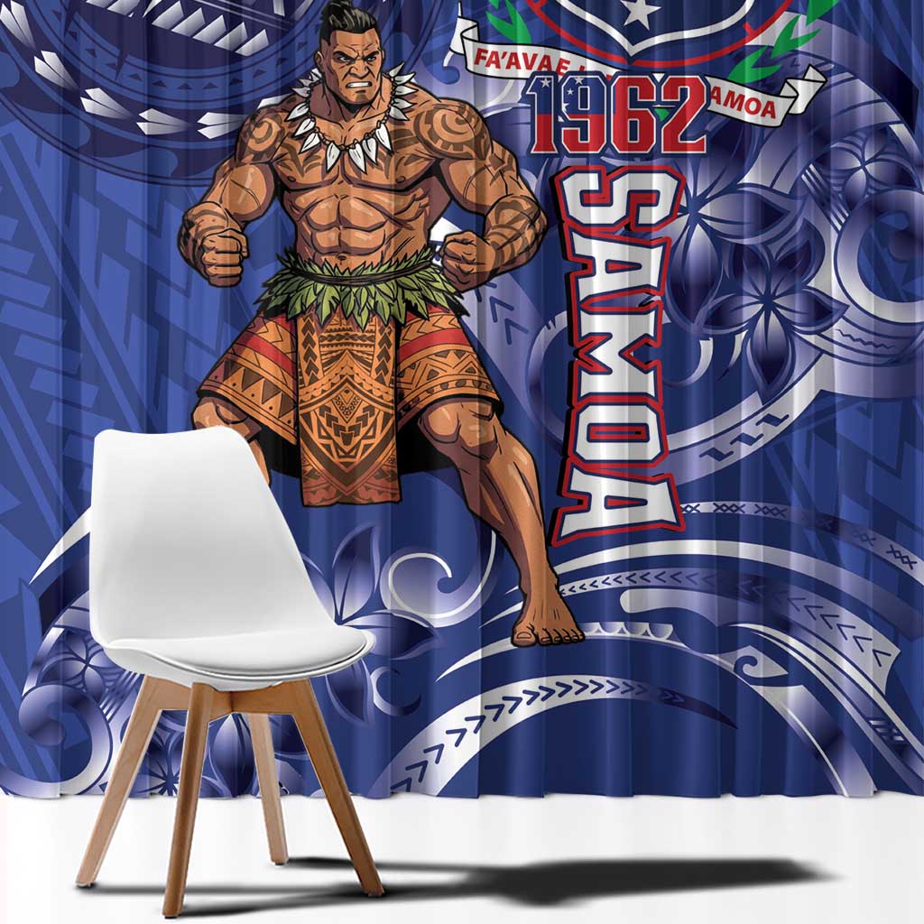 Samoa Independence Day Window Curtain 1962 Proud Samoan Warrior LT14 - Polynesian Pride