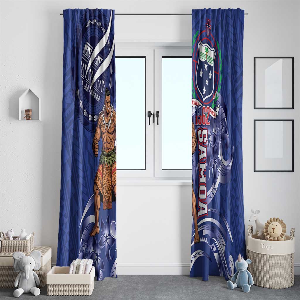Samoa Independence Day Window Curtain 1962 Proud Samoan Warrior LT14 - Polynesian Pride