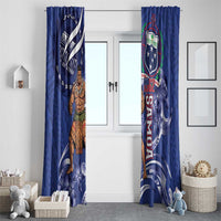 Samoa Independence Day Window Curtain 1962 Proud Samoan Warrior LT14 - Polynesian Pride