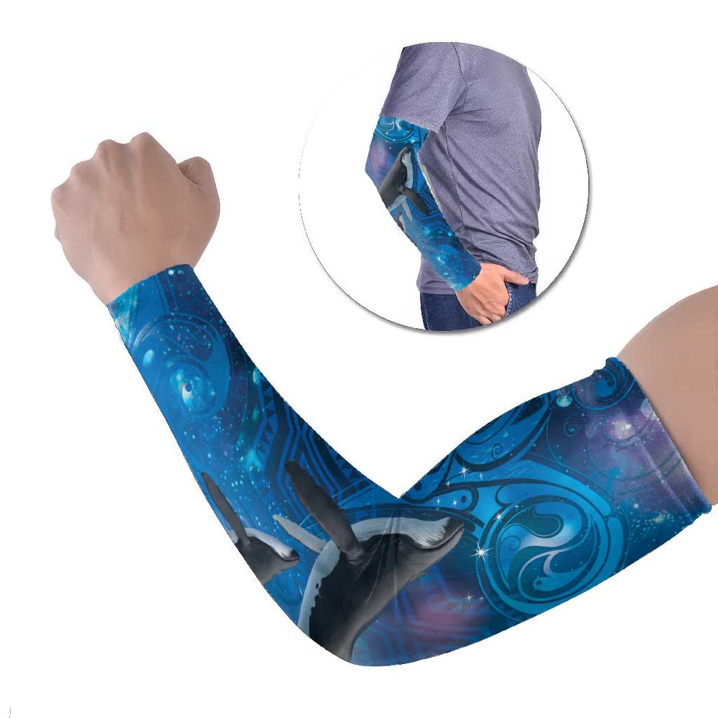 Paikea New Zealand Matariki Arm Sleeves Humpback Whale Taniko Motifs Ocean Vibes