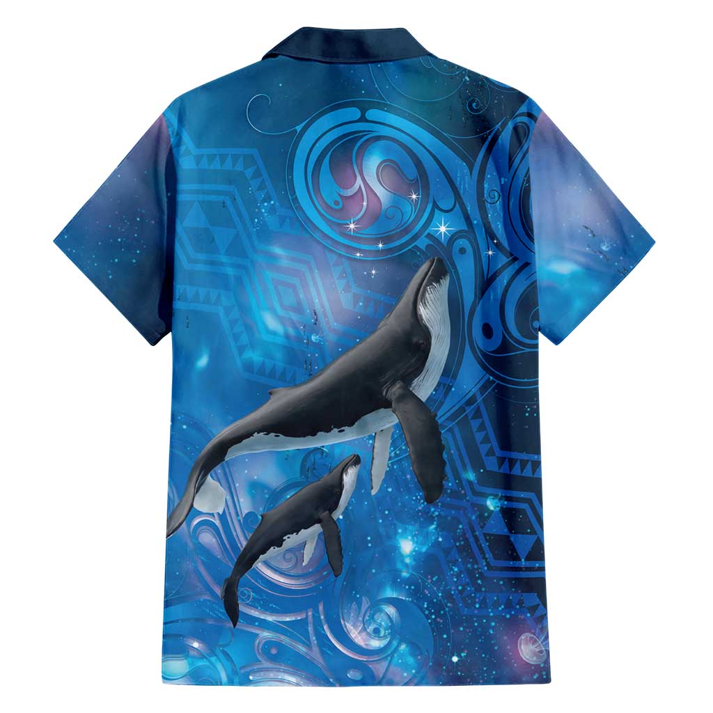 Paikea New Zealand Matariki Hawaiian Shirt Humpback Whale Taniko Motifs Ocean Vibes