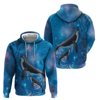 Paikea New Zealand Matariki Hoodie Humpback Whale Taniko Motifs Ocean Vibes