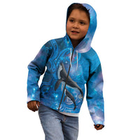 Paikea New Zealand Matariki Kid Hoodie Humpback Whale Taniko Motifs Ocean Vibes