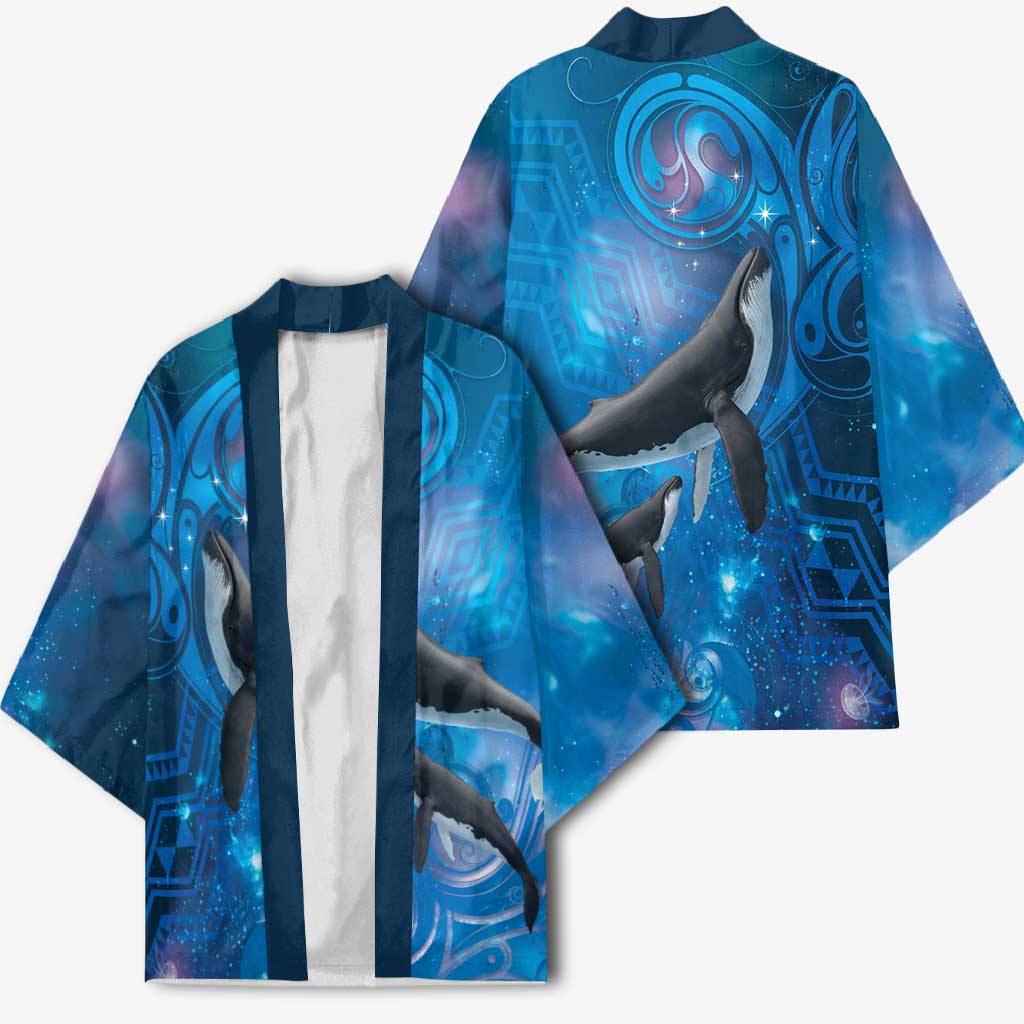 Paikea New Zealand Matariki Kimono Humpback Whale Taniko Motifs Ocean Vibes