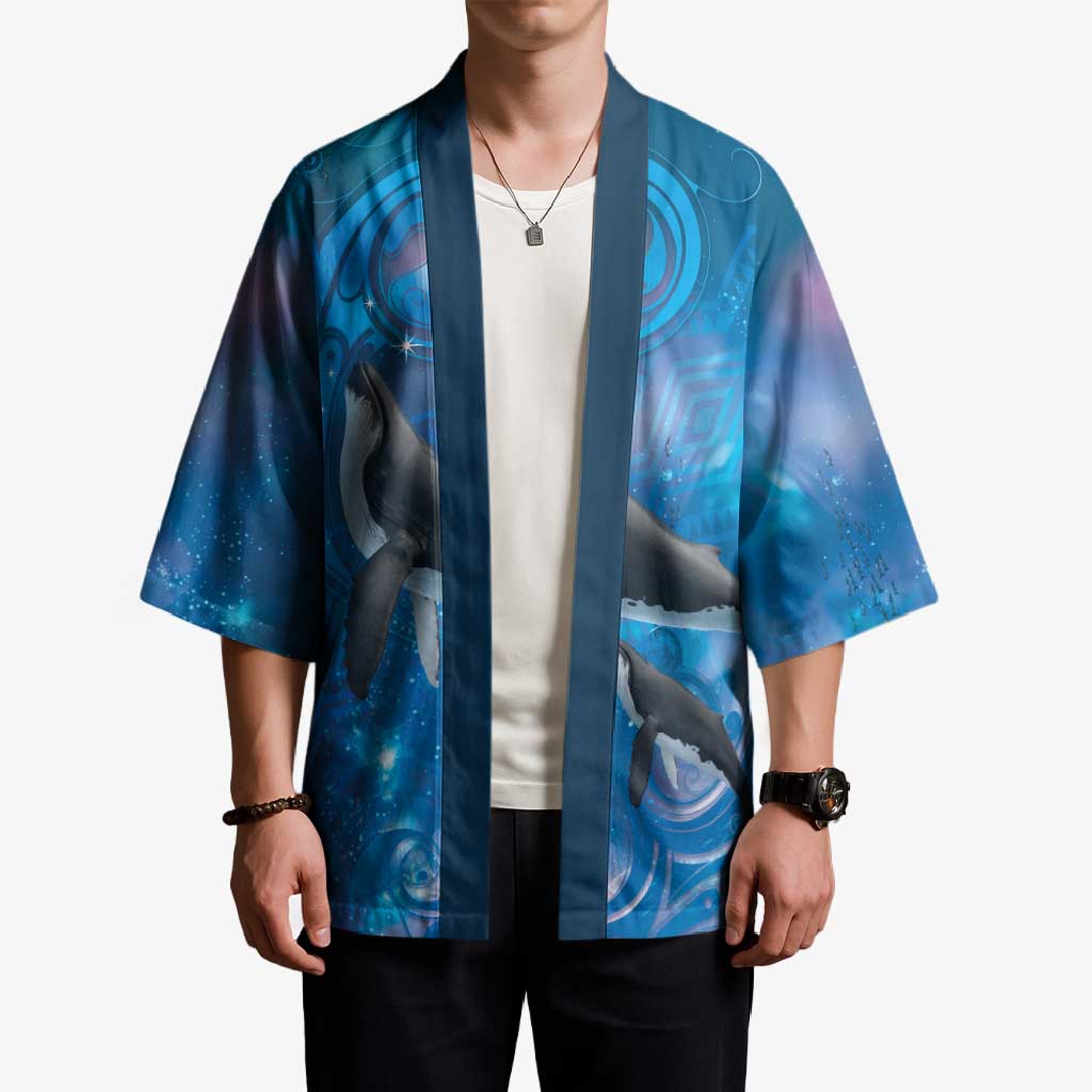 Paikea New Zealand Matariki Kimono Humpback Whale Taniko Motifs Ocean Vibes
