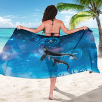 Paikea New Zealand Matariki Sarong Humpback Whale Taniko Motifs Ocean Vibes LT14 - Polynesian Pride