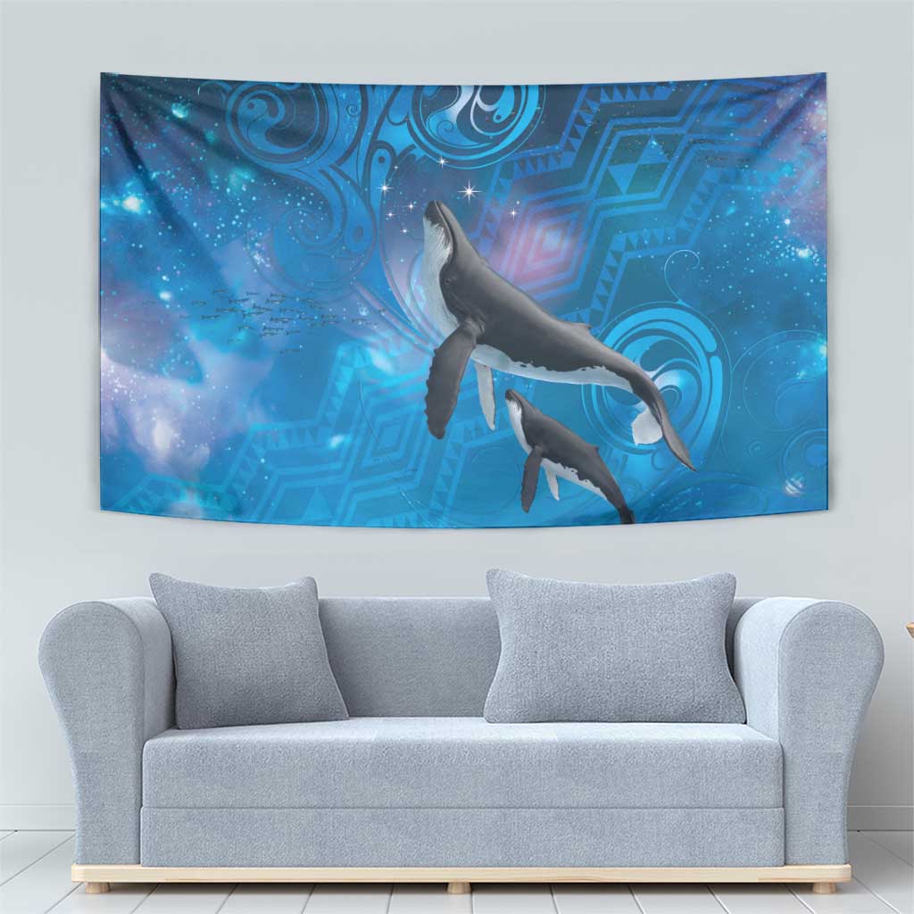 Paikea New Zealand Matariki Tapestry Humpback Whale Taniko Motifs Ocean Vibes LT14 - Polynesian Pride