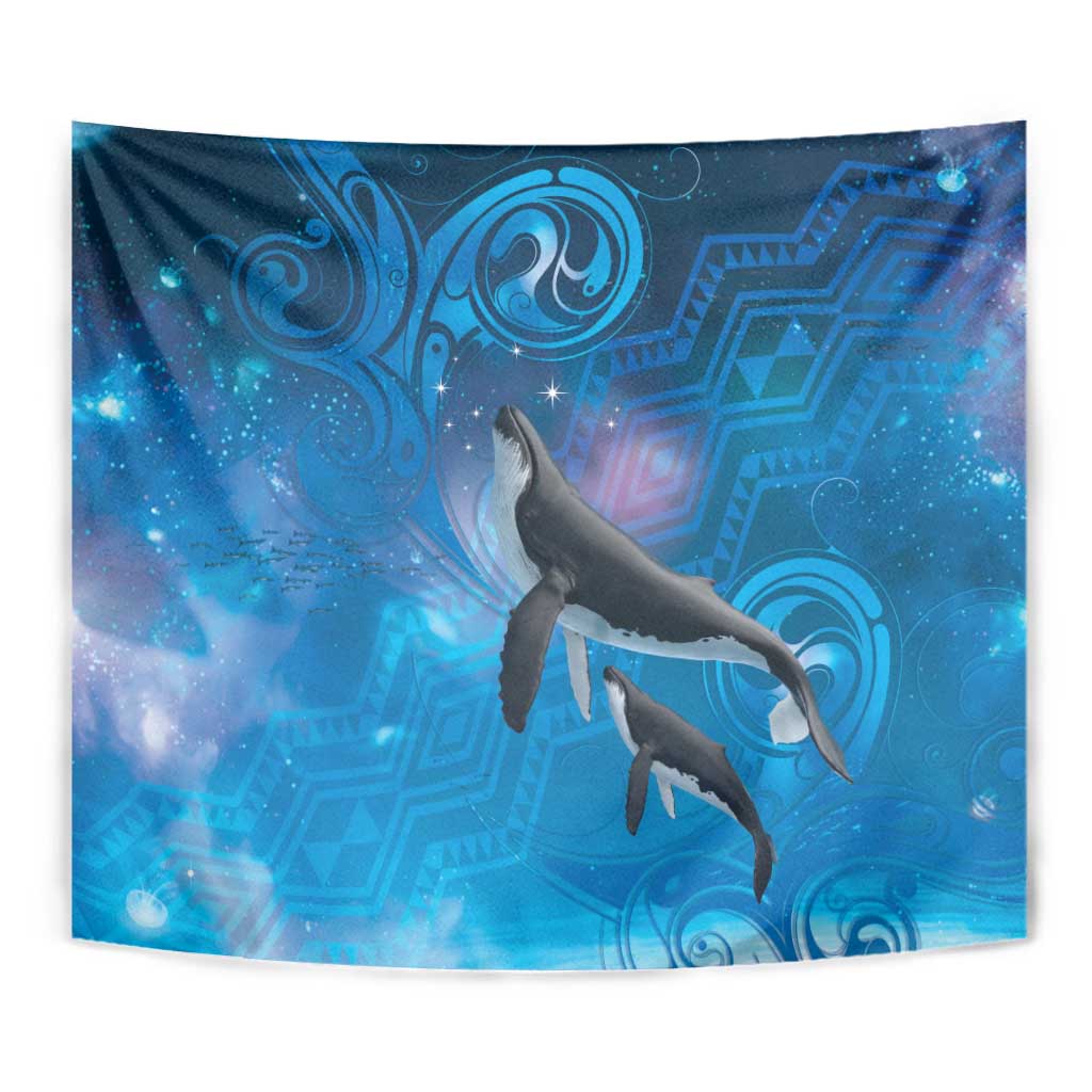 Paikea New Zealand Matariki Tapestry Humpback Whale Taniko Motifs Ocean Vibes LT14 - Polynesian Pride